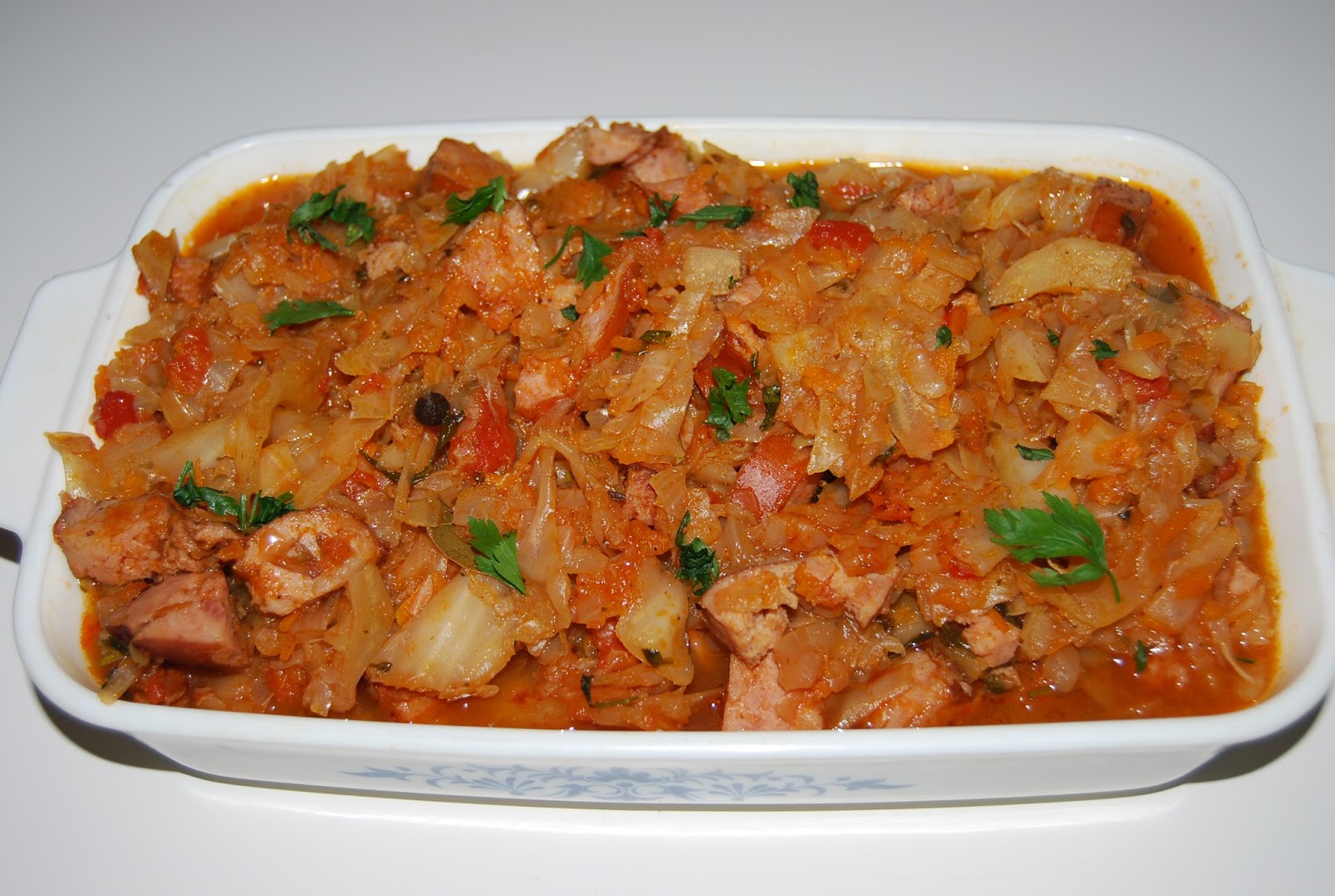 Капуста карри тушеная